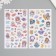 Plastic sticker "kids in space" mix 10x21.5 cm