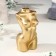 Figure candle Lacked "Women's silhouette", 10 cm, gold