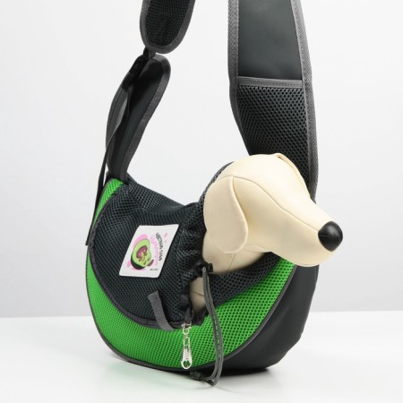 Sling carrier for animals "avocadously" 40x22x8 cm-11