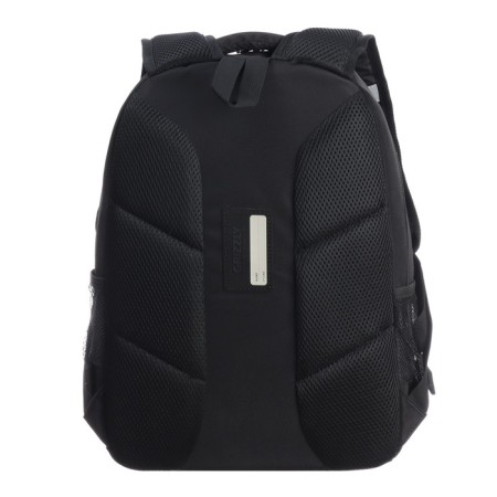School backpack, 39 x 28 x 20 cm, Grizzly, ergonomic back, laptop department, black-5