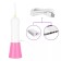 Irrigator KitFort KT-2958-1, portable, 200 ml, 4 modes, 3 nozzles, from battery, white-pink