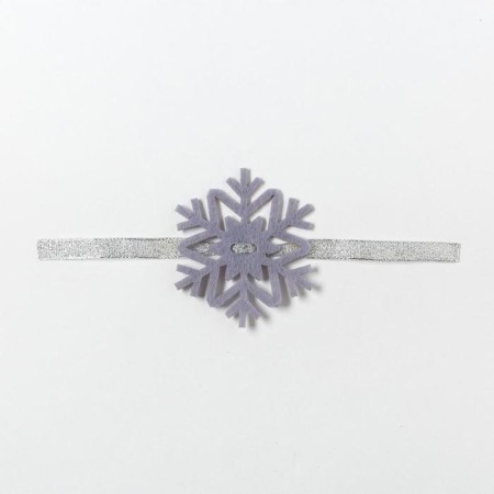 Dreamer for napkin "Snowflake" Gray 7x8 cm 100% p/e, felt-2