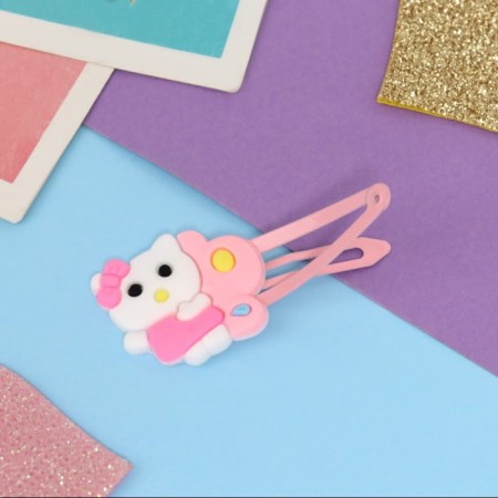 Invisibility for hair "Adele" (set 2 pcs) Kisonka, 5.5 cm, pink-2