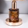 Justine table lamp 1x60W E27 chocolate-gold 21.5x21.5x34 cm Risalux