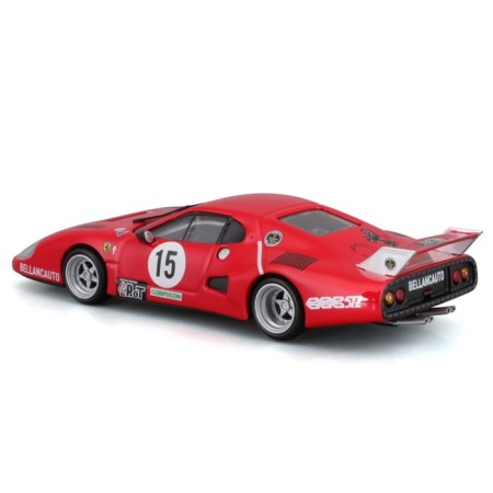 Racing machine BBURAGO Ferrari 512 BB II Serie 1981, Die-Cast, 1:43, Red color-7
