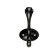 Furniture hook Cappio Rarity, two -rod, black