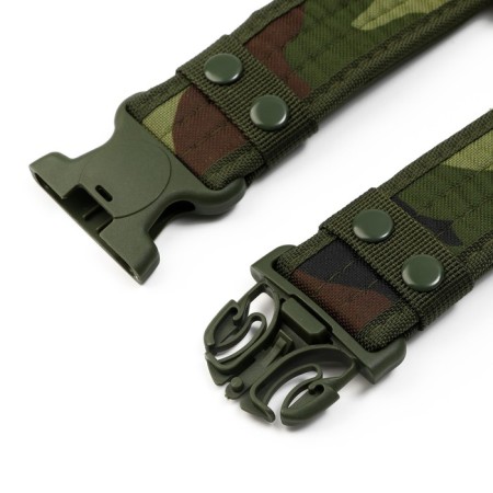 Tactical belt, 130 cm, width 5 cm, camouflage Woodland-4
