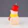 Decorative candle "Toy snowman", 4.9x4, x8 cm