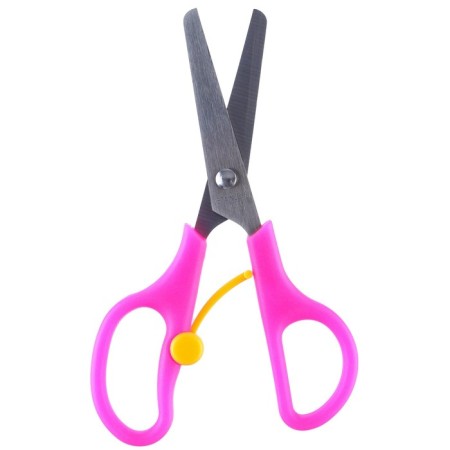 Baby scissors 13 cm, safe, plastic handles with a latch, Minnie Mouse, mix-2