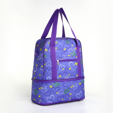 Lightning bag, with an increase, external pocket, lilac color-2
