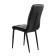 Chair "Quadro", black metal/aero black