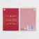 Schildik tag "On a wonderful day of the anniversary!" SOFT Tach, Red Background, 8x5.5 cm