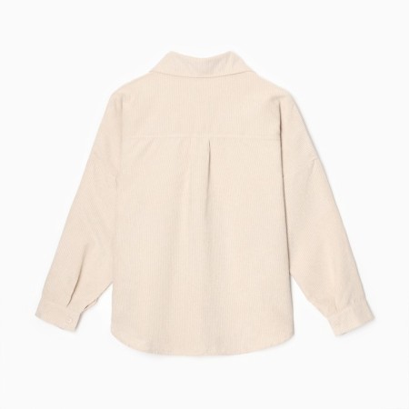 Women's blouse Minaku: Velvet Collection Milk color, river 48-9