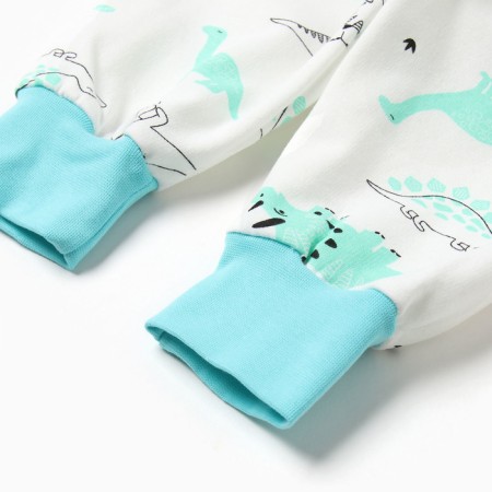 Kit for children (blouse, pants) comb, gray/bear, height 68 cm-4