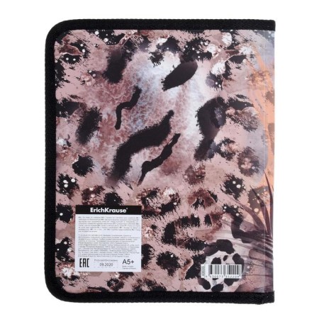 A5+notebook folder, lightning around, plastic 0.55, Erichkrause Wild Cat-3