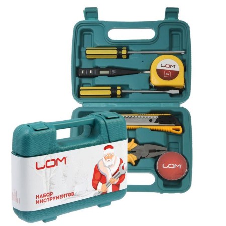 A set of tools in the case of Lom, in the gift packaging "New Year", 7 items