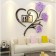Interior stickers with photo frames "rose", decor on the wall, panel 50 x 50 cm, frame 11 x 8 cm