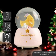 Souvenir polystone water ball light, music 