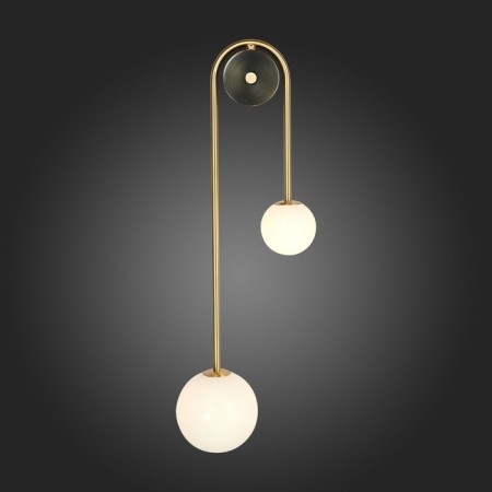Wall lamp ST LUCE. SL1202.201.02. Adige. 2x40 watts, E27, 22x70 cm, golden color-2