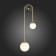 Wall lamp ST LUCE. SL1202.201.02. Adige. 2x40 watts, E27, 22x70 cm, golden color