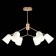 Ceiling EVOLUCE lamp. Sle155902-06. Mario. 6x40 watts, E14, 69x69x52 cm, golden color