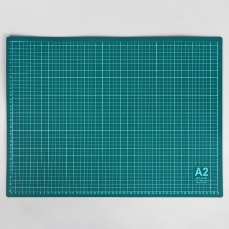 Mat for cutting, 60 × 45 cm, A2, green color, DK-002