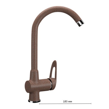 Kitchen mixer Ulgran U006-307, Terracotta Color