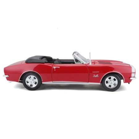 MASTO DIE-CAST 1967 Chevrolet Camaro SS 396 Convertible, 1:18, Red color-3