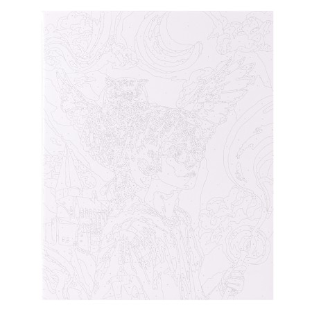 Picture on numbers on a canvas with a subframe "Magic near", 40 x 50 cm-1