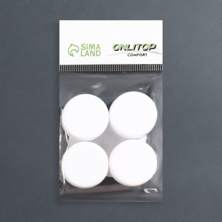 Storage jars, 4 pcs, d = 2.8 cm, 5 ml, white/transparent color-6