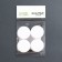 Storage jars, 4 pcs, d = 2.8 cm, 5 ml, white/transparent color