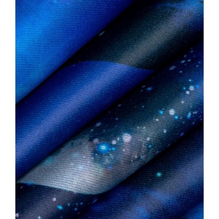 Curtain Blackout "Cosmos", size 140x260 cm, blue color-5