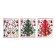 New Year's souvenir "Christmas tree on the stand", with a silver contour and star, Mix color