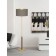 A floor lamp with a Santandria E27 1x40W shuttress