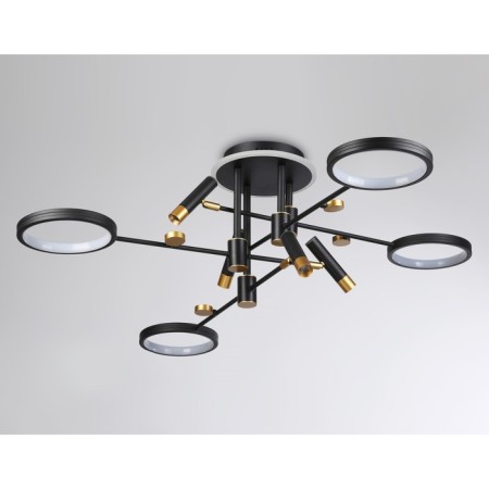 LED ceiling LED with Ambrella Light, Linetech, FL51649, LED, 98 W, 7350LUM, 3000-6400K, gold, gold-5