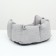 Stear with a pillow of a mowing, velvet, 50 x 40 x 23 cm, gray