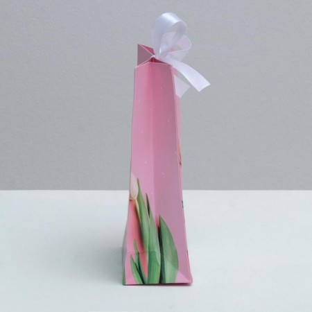 Gift package with a ribbon, packaging, "the most beautiful", 13 x 23 x 7 cm-2