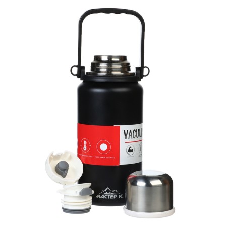 Thermos, 1.1 l, the Master K trail, with a mug, retains heat up to 12 hours, black-2