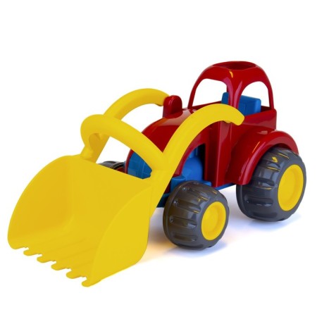 Tractor with a bucket