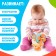 Developing toy "Funny Snail", with mobile elements, on a suction cup, color orange color
