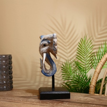 Souvenir "Elephant Head" on a stand, Albezia 35 cm-2