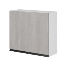 Cabinet hinged 2 doors suite 800x300x720 white/light concrete/anthracite