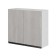 Cabinet hinged 2 doors suite 800x300x720 white/light concrete/anthracite