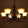 Chandelier 2714/6 E27 40W Black 72x72x42-72 cm Bayerlux