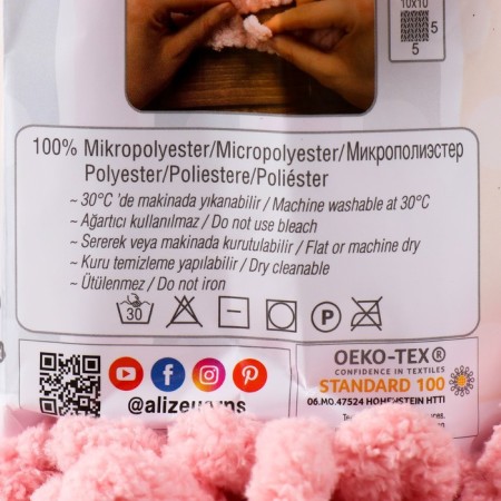 Yarn "Puffy" 100 % micropoliester 9m/100g (161)-3