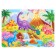 Maxi-Puzzles 2 in 1 "Pony and dinosaurs No. 1", 24 and 35 elements
