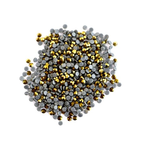 Pole plastic rhinestones, №6 Noble bronze, 50 pcs