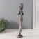 Souvenir Polystone "African in Gel, with a bouquet" Geometric patterns, white 7.5x6.5x33.5 cm 103234