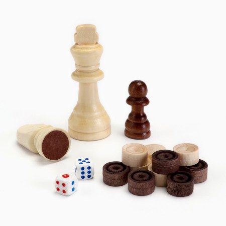 Board game 3 in 1 "Kulikovo Battle": chess, checkers, backgammon, wood, 50 x 50 cm-6
