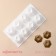 Form for mousse desserts and baking konfinetta "faces", silicone, 29.5 × 17.2 cm, 8 cells (5.6 × 6.4 × 4.5 cm), white color